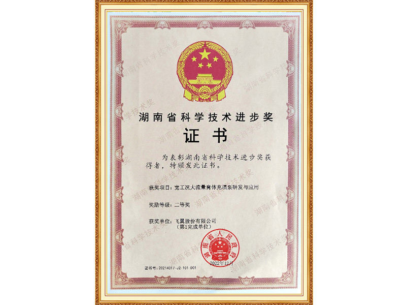 Second Prize of Science and Technology of Hunan Province (2022)