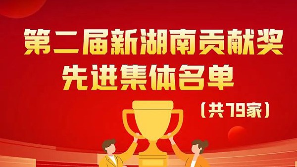 飞翼股份有限公司荣获湖南省政府举行的第二届新湖南贡献奖