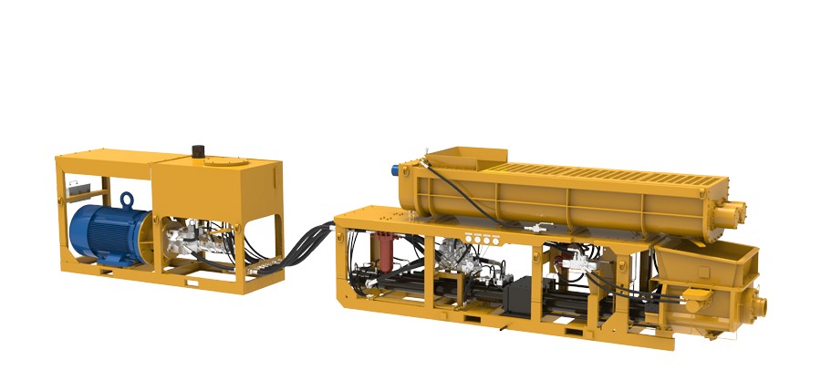 Concrete pumps for coal mines